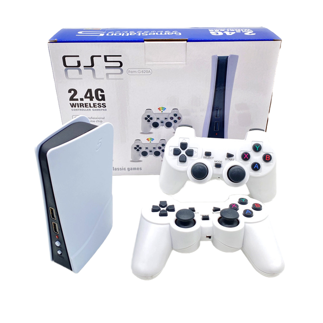 GS5-620A Retro Game Console 2.4G Wireless for GS5 TV Game Console 8-Bit with 620 Built-In Games Memory EU Plug