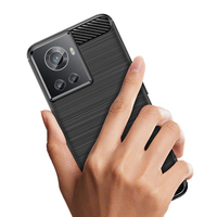 Oneplus — coque de téléphone portable, en fibre de carbone TPU souple brossé, antichoc, pour oneplus 10R ou Oneplus ACE
