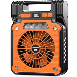 Ventilateur portable rechargeable solaire pliable avec lumière 3600mAh <span class=keywords><strong>4</strong></span> en 1 pour le camping en plein air - Product Image 3