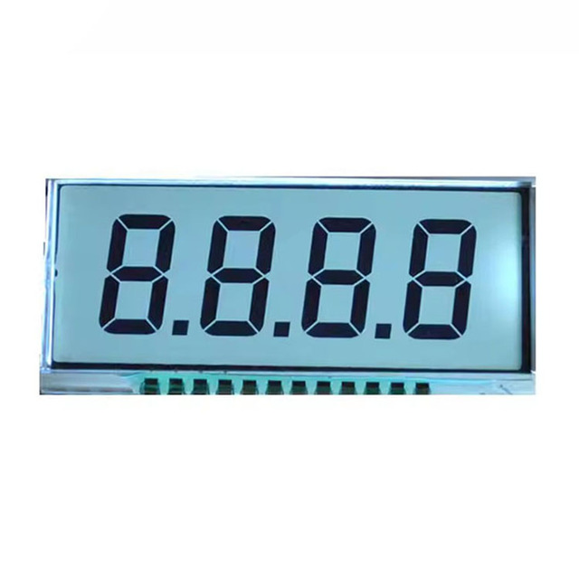 4 Digit 7 Segment Segment LCD Display Module With Decimal Points Custom HTN Digital LCD Screen for Instrument Meter