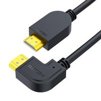 Adaptador en ángulo de 90 grados para cable 4K/8K con cobre sin oxígeno para PC, TV y proyector