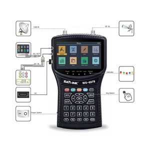 Buscador de <span class=keywords><strong>Sat</strong></span>élites Satlink WS-6979 DVB-S/S2/T/T2/C H.265 <span class=keywords><strong>Combo</strong></span> Meter con Pantalla LCD TFT HD de 4.3 Pulgadas y Batería de Iones de Litio de 7.4V/3000mAh - Product Image 2