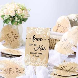 Éventails portables roses en plastique pour la vente en gros, accessoires photo, décorations de mariage et de fête, pour remercier les invités de mariage - Product Image 2