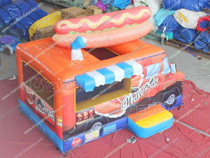 Hot Dog <span class=keywords><strong>camion</strong></span> gonflable Combo Boomerang balle volante jeux de construction d'équipe enfants jouets intelligents jeu de sport clôtures Fort Kit de construction - Product Image 2