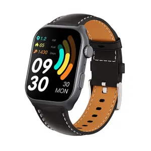 Kan oksijen Android akıllı saat cevap çağrı spor Smartwatch spor izci akıllı saat su geçirmez Bluetooth çağrı