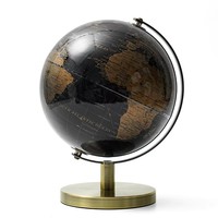 Globe terrestre haute définition haut de gamme en anglais, 5,6 pouces, avec base métallique, pour l'enseignement de la géographie et la décoration intérieure, directement de l'usine.