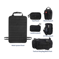 Sac de rangement universel tactique pour dossier de siège SIVI Maiker, organisateur de sac avec 5 pochettes, compatible avec tous les modèles