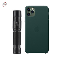 Lampe torche LED rechargeable USB-C personnalisée, portée 500 m, 1200 lumens, indice IP66, batterie 18650, interrupteur à bouton, alliage d'aluminium XM-L2