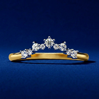 Anillo de Compromiso JURA JEWEL para Mujer con Diamante de Corte Brillante Redondo, Color E, Diamantes Cultivados en Laboratorio, Oro Sólido de 14K, Certificado, Moderno