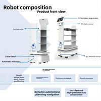Robot de livraison AGV à étagères personnalisées, capacité de 300 kg, navigation intelligente, véhicule industriel automatisé sans pilote, intérieur
