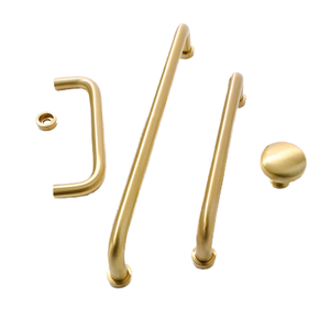 Midcentury Modern Solid Brass Adjustable Handles Pull for Kitchen <b>Cabinets</b> Wardrobe Drawers Bedroom Bathroom-Durable & Stylish - Product Image 4