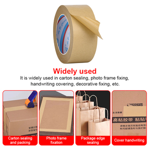 Trung quốc giá cả cạnh tranh biểu tượng tùy chỉnh bán buôn thân thiện với môi hộp đen đóng gói dính Kraft Băng Giấy - Product Image 4