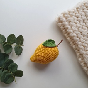 Gran oferta hilo <span class=keywords><strong>ganchillo</strong></span> <span class=keywords><strong>Mango</strong></span> encanto llavero juguete hecho a mano Amigurumi lindo Mini tejido fruta muñeca bolsa colgante accesorios regalo - Product Image 4