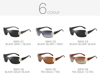 DUBERY GCOTX Lunettes de soleil carrées unisexe haute couture de qualité supérieure noires polarisées UV400 sans monture pour le sport 2026