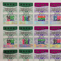 Étiquette de code QR en vinyle vide holographique personnalisée, autocollant de numéro de série à gratter durable pour l'impression de feuilles de paillettes de sécurité pour ordinateur portable