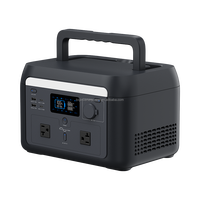 Station d'alimentation portable intelligente en gros 1000W 600Wh avec double prise CA US 110V, contrôle Bluetooth WiFi via application, batterie extensible