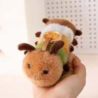 Nouvelle Arrivée : Porte-clés en Peluche Série Insectes – Simulation Moustique, Abeille, Luciole, Papillon – Pendentif Animal en Peluche