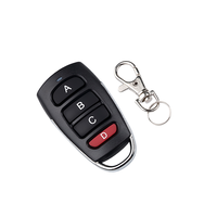 Control remoto universal de 4 botones 433MHz para puertas de garaje, clonación de código fijo y de aprendizaje para dispositivos, portones de coche y puertas de garaje chipwelldone