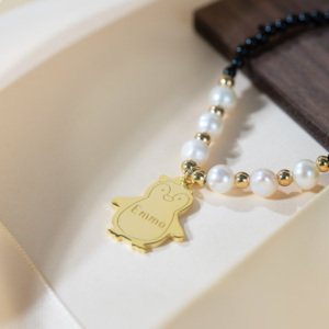 ซื้อเครื่องประดับออนไลน์ จี้รูปสัตว์สลักชื่อได้ สร้อยคอมุกแท้ เงินแท้ 925 สำหรับ<span class=keywords><strong>เด็ก</strong></span>/ของขวัญวันเกิด<span class=keywords><strong>เด็ก</strong></span> - Product Image 2