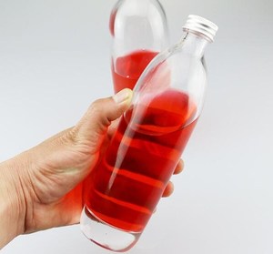 330ml 500ml Flint <span class=keywords><strong>Base</strong></span> Lourde Ronde Liège <span class=keywords><strong>Gin</strong></span> Bouteille En Verre pour Spiritueux Vodka, Fruit Vinaigre <span class=keywords><strong>Boisson</strong></span> Liqueur Bouteille En Verre - Product Image 2