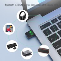 Tarjeta de Red Inalámbrica USB WiFi6 2 en 1 de Doble Banda AX900, Receptor WiFi USB Bluetooth 5.4 sin Controladores para Computadora Portátil