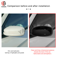 Coque de rétroviseur en fibre de carbone ABS pour Chrysler 300 200 2011-2019 Dodge Charger 2011-2020 Accessoires extérieurs automobiles