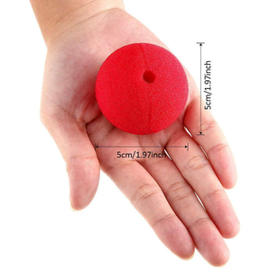 2025 Halloween Carnival Mardi Gras Party Cosplay Costume Accessory Red Foam Circus <strong>Clown</strong> <strong>Nose</strong> Drop Shipping - Product Image 3
