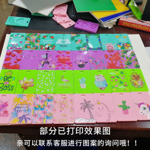 Porte-carte de bus en acrylique mignon de style coréen, 10x6,3 cm, avec motif de cœur, pour enfants, étudiants, utilisation unisexe - Product Image 4