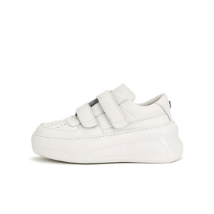 <span class=keywords><strong>Sneakers</strong></span> Casual da <span class=keywords><strong>Donna</strong></span> in Morbida Pelle Bovina <span class=keywords><strong>con</strong></span> <span class=keywords><strong>Velcro</strong></span>, Suola Spessa e Rialzo Interno, Versatili e alla Moda - Product Image 1