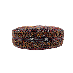 Bolso de mano redondo marrón, bolso de noche circular orgánico para <span class=keywords><strong>mujer</strong></span>. Bolso Minimalista Personalizado OEM, Venta al Por Mayor con MOQ Bajo Directo de Fábrica - Product Image 4