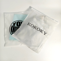 Sacs Mat Givrés en Plastique de Haute Qualité Personnalisés avec Fermeture Éclair pour T-Shirts, Emballage Résistant avec Impression Gravure et Logo