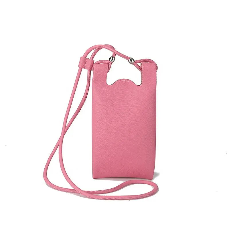 Soft Leather Mobile Phone Bags Cases for Smartphone Women Crossbody Cellphone Pouch