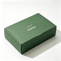 Boîtes à lunch en papier écologiques en gros pour pâtisseries, boulangeries, crêpes, sushis, gaufres, sauces chocolatées, avec insert et pelliculage mat