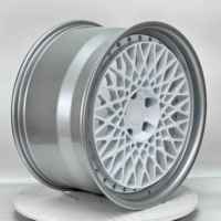 Nuevas Llantas de Aluminio Forjado 6061 T6 con Diseño de Malla Plateada Brillante, 12000T TUV JWL VIA S4-00095 18-24, Personalizadas, Garantía de 6 Años