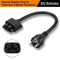 Nouvel adaptateur de connecteur mobile Tesla Gen 2 vers prise Schuko EU, 16A, certifié CE FCC, câble de charge pour prise domestique européenne, 0,3 m