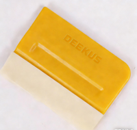 Spatule en TPU Deekus rose pour film de protection de vitres de voiture, outil de pose anti-rayures