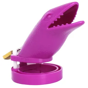 Shark Dinosaurus Vormige Plastic Mannelijke Kuisheidsgordel Kooi Vogel Dildo Kooi Bdsm Bondage Dier Vormige Mannelijke Kuisheid Bondage Kooi