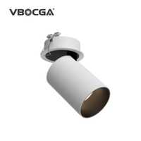 LED télescopique réglable Cob 5W 12W 20W Hotel Downlight Spot intégré dédié pour hôtel Villa