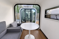 Cabine de travail modulaire transparente préfabriquée, imperméable, pour extérieur, jardin ou bureau