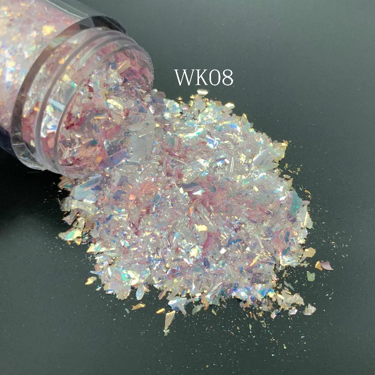 Feishi Wholesale Nail Chameleon Multichrome Glitter Chrome Powder Magic Flakes Pigment