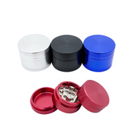 Broyeur de cigarettes aviation en aluminium à 3 couches de 31mm avec logo personnalisé Broyeur de tabac en métal Briquet Dent de zinc Accessoire pour fumer de qualité supérieure