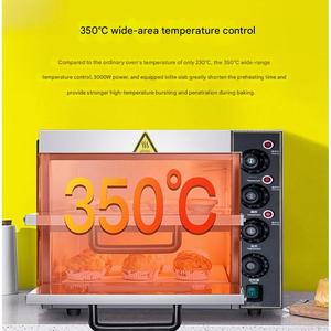 <span class=keywords><strong>Four</strong></span> à pizza électrique commercial en acier inoxydable, options simple et double étage pour la cuisson professionnelle en cuisine - Product Image 3