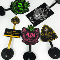 Étiquette LED personnalisée pour bouteille, résistante à l'eau, en PET, pour promotion de spiritueux en boîte de nuit, bar, événement, avec logo personnalisé