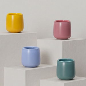 고품질 계란형 이중벽 커피잔, 고온 소성, 더블샷 에스프레소 전용 - Product Image 5
