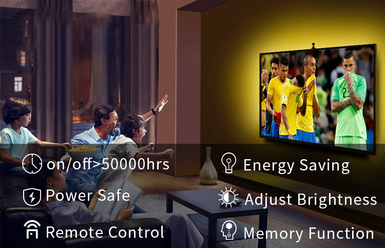 New 60LEDs 5050 SMD WS2811 IP20 Waterproof Smart App Control RGB led strip light kit