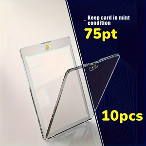75pt/100pt Magnetische Toploader Kaarthouder Bovenlader Kaarten Beschermende Doorzichtige Vitrine Standaard Maat Voor Het Ruilen Van Sportkaarten - Product Image 6