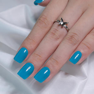 30 <span class=keywords><strong>Uñas</strong></span> Postizas Cortas Cuadradas de Plástico Reutilizables con Diseño de Cobertura Completa para Uso en Dedos - Product Image 4