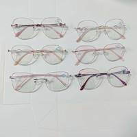 Monturas de Gafas de Titanio sin Montura al por Mayor, Patillas Ópticas para Prescripción, Gafas Ligeras de Titanio, Stock a Granel