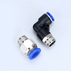 NPT chúng tôi chủ đề nhanh chóng 3/8 inch khí quản 1/8 thẳng qua 5/16 Doanh PC1/4 nhanh chóng chèn 1/2 khuỷu tay PL8 Phụ kiện đồng thau - Product Image 4