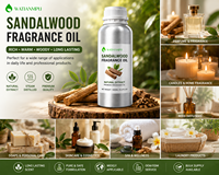 Huile parfumée naturelle au bois de santal pour la fabrication de parfums, bougies, diffuseurs à bâtonnets, savons – Fournisseur en gros OEM ODM
